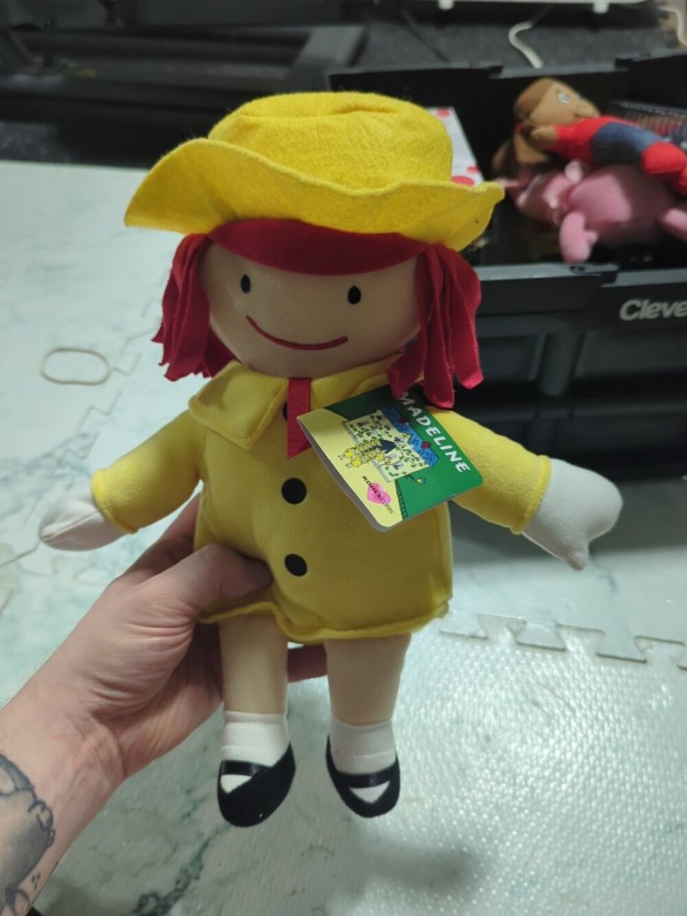 Kohl's Cares MADELINE Plush Cloth Doll 14" Tall NEW Yellow Coat 2016 Design NEW